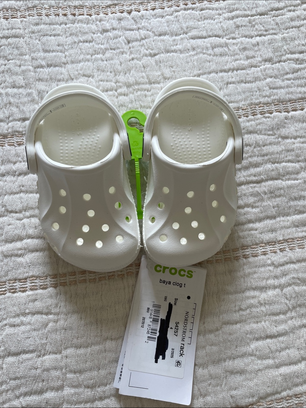 CROCS Toddler White Baya Clog_NWT